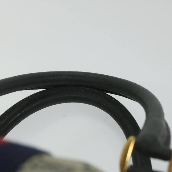 GUCCI GG Supreme Sherry Line Hand Bag Red Navy Gray 58 02 007 Auth 58751 - Picture 9 of 16